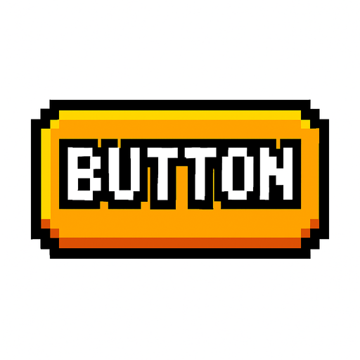 haz un boton tipo pixel.
In-Game asset.  2d.  High contrast.  No shadows