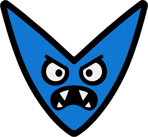 V shape Blue 2d enemy for asset...
In-Game asset.  2d.  High contrast.  No shadows