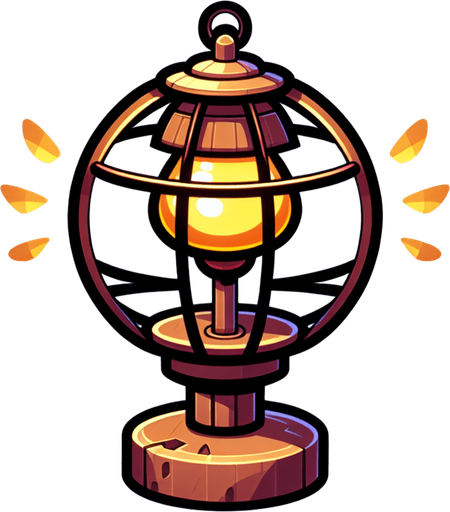 mosquito trap lamp. cartoon..
Single Game Texture. In-Game asset. 2d. Blank background. High contrast. No shadows.