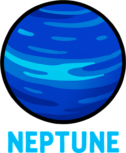 neptün.
In-Game asset.  2d.  High contrast.  No shadows