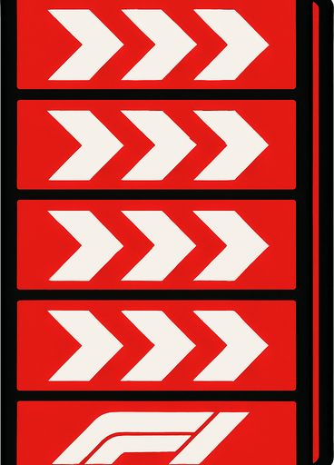 f1 grand prix barriers vertical 2d.
In-Game asset.  2d.  High contrast.  No shadows