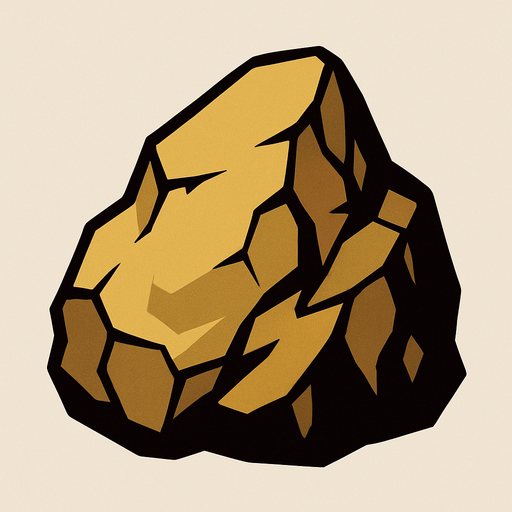 Rock.
In-Game asset.  2d.  High contrast.  No shadows