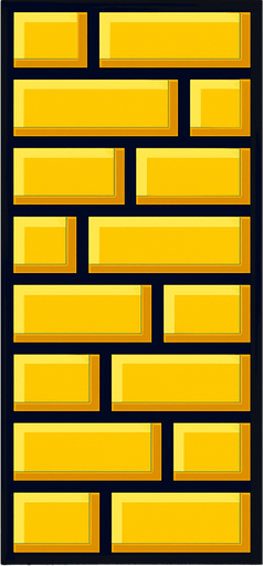 wall for a flappy bird game.
In-Game asset.  2d.  High contrast.  No shadows