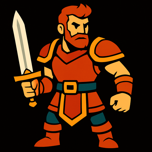 hero.
In-Game asset.  2d.  High contrast.  No shadows