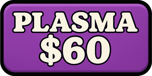 Make button purple and change test to say 'Plasma $60'