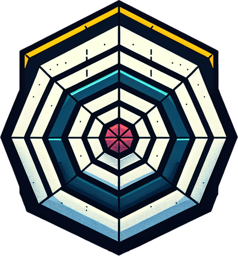 Hexagon target
Single Game Texture. In-Game asset. 2d. Blank background. High contrast. No shadows.