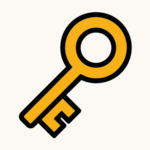 Key.
In-Game asset.  High contrast.  No shadows. 2d