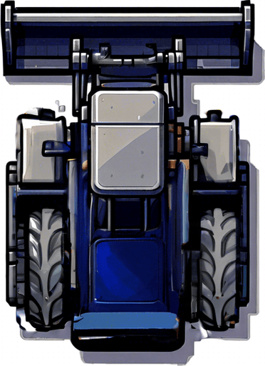 Moving bulldozer tracks.