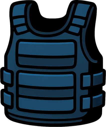 bulletproof armor.
In-Game asset.  2d.  High contrast.  No shadows