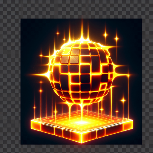 "A glowing neon power-up bit in electric golden shaped like a sphere shard. The object should have a vibrant futuristic glow, clearly distinct from red or orange obstacles. The background should be transparent. Style: cyberpunk, suitable for a neon-themed endless runner game.".
Single Game Texture.  In-Game asset.  2d.  Blank background.  High contrast.  No shadows