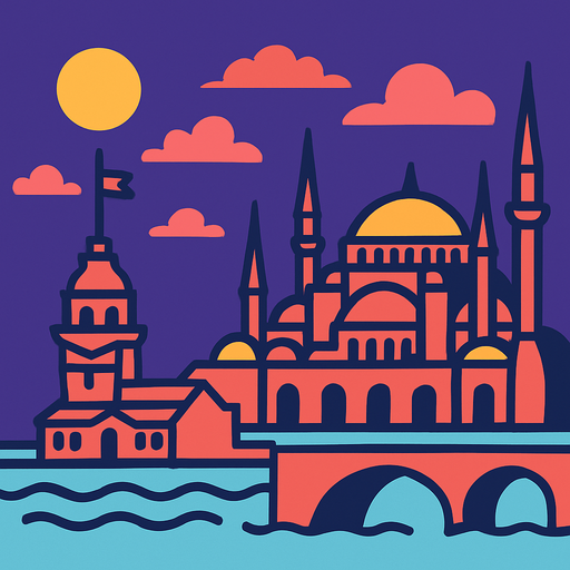 istanbul.
In-Game asset.  2d.  High contrast.  No shadows no text