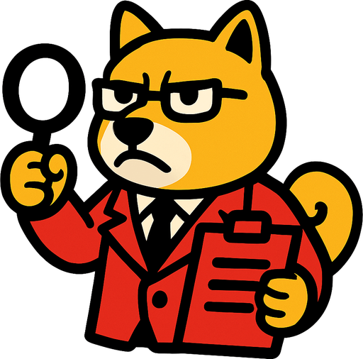 DOGE Enemy Auditor.
In-Game asset.  2d.  High contrast.  No shadows