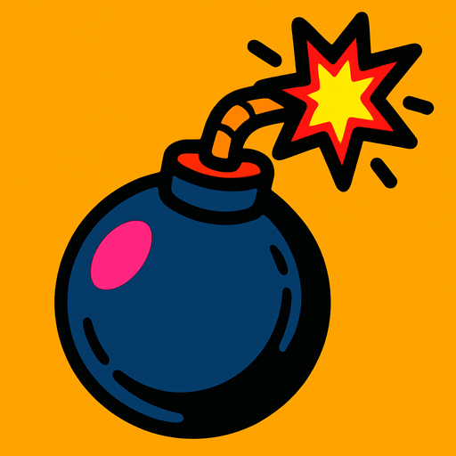 bomba.
In-Game asset.  2d.  High contrast.  No shadows