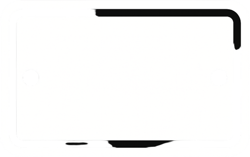 a white sign, flat design.
In-Game asset.  2d.  High contrast.  No shadows