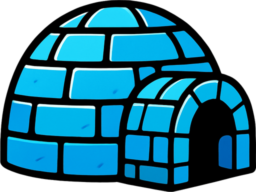 iglo.
In-Game asset.  2d.  High contrast.  No shadows