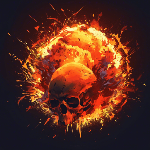 Skull explosion