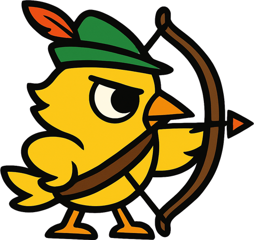 2d Archer bird eye.
In-Game asset.  2d.  High contrast.  No shadows