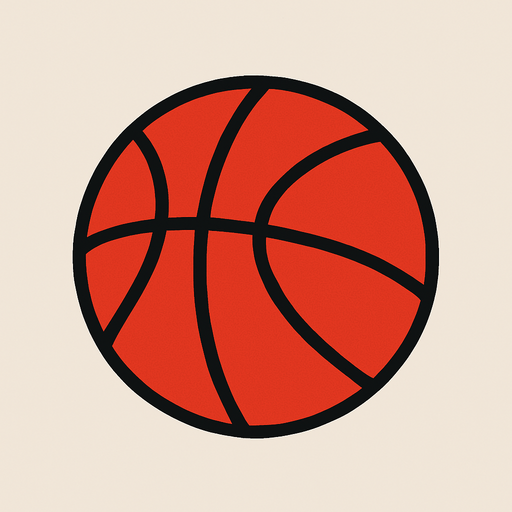 Bana 2d basketbol topu yap kırmızı renk olsun.
In-Game asset.  2d.  High contrast.  No shadows