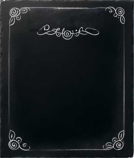 Text "POTION" handwritten in chalk