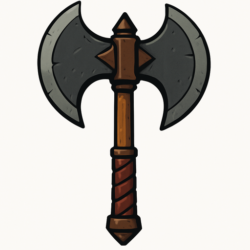 Büyük savaş baltası.
In-Game asset.  2d.  High contrast.  No shadows