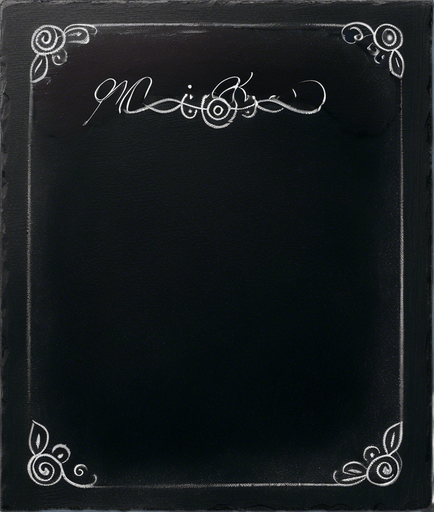 Text "NOVICE BREW" handwritten in white chalk