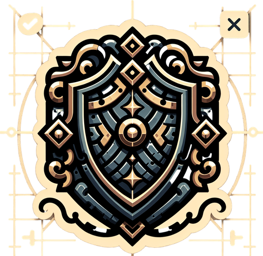 shield.
Single Game Texture.  In-Game asset.  2d.  Blank background.  High contrast.  No shadows