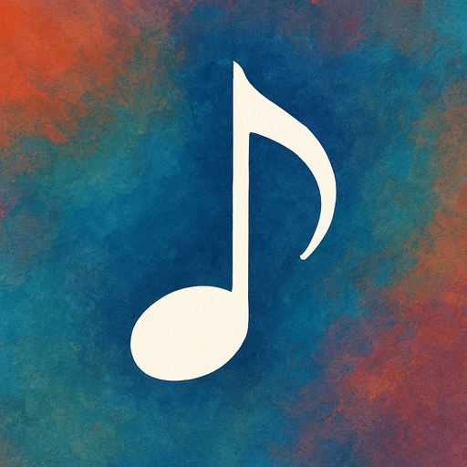 a white music note