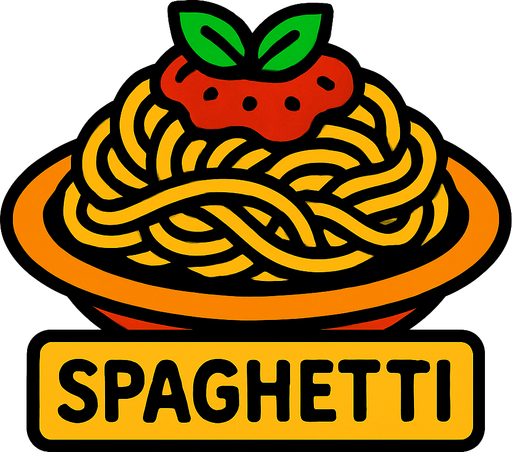 SPAGHETTİ.
In-Game asset.  2d.  High contrast.  No shadows