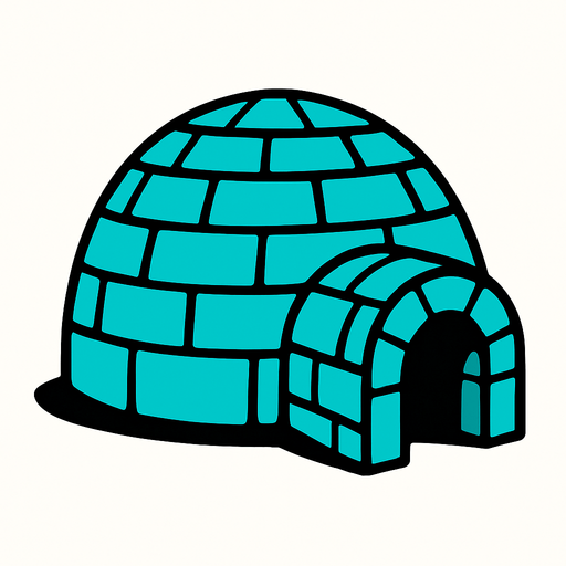 iglo.
In-Game asset.  2d.  High contrast.  No shadows