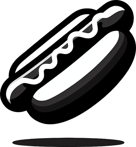 hotdog with no mustard no ketchup only bread and dog.
Single Game Texture. In-Game asset. 2d. Blank background. High contrast. No shadows.