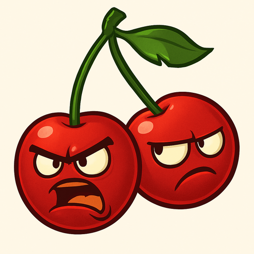 Cherrybomb del videojuego plantas vs zombies.
In-Game asset.  No shadows