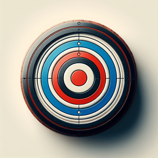 Is a top-down circular image, ideally 60–70 pixels in diameter.

Has a realistic or slightly stylized design (classic carrom striker look).

Has a white outer ring, with either a red, blue, or black inner design..
Single Game Texture.  In-Game asset.  2d.  Blank background.  High contrast.  No shadows