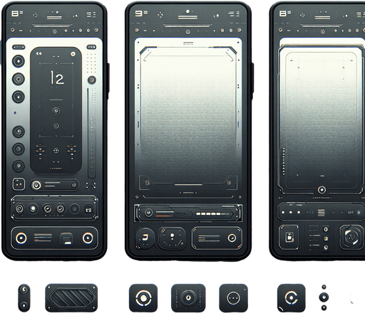 A minimalist and futuristic user interface for a general game, designed for a handheld mobile phone. The screen is dominated by a clean, blank background with a smooth, uniform surface, exuding simplicity and clarity. The layout is ultra-minimalistic, with no visible elements, icons, or text, ensuring a completely distraction-free aesthetic.

The design features a subtle gradient or soft texture across the background to suggest depth while maintaining an overall empty and spacious appearance. The edges of the interface are clean and sharp, framing the blank canvas without any clutter. This design embodies a modern, functional aesthetic, perfectly suited as a versatile base for any interactive or game-focused UI..
Single Game Texture. In-Game asset. 2d. Blank background. High contrast. No shadows.