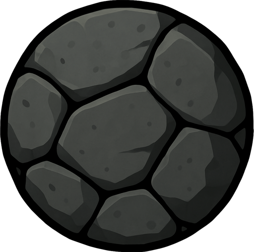 Using this stile, make a rock. A circular rock.