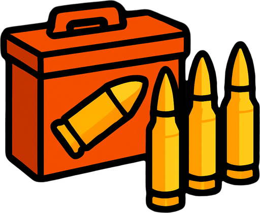 Ammo.
In-Game asset.  2d.  High contrast.  No shadows