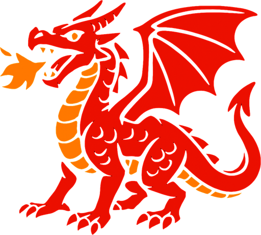basic red fire dragon. 3d.
In-Game asset.  2d.  High contrast.  No shadows