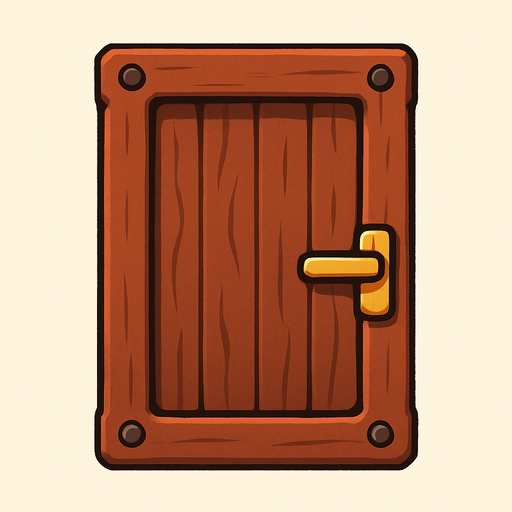 Door.
In-Game asset.  No shadows. 2d