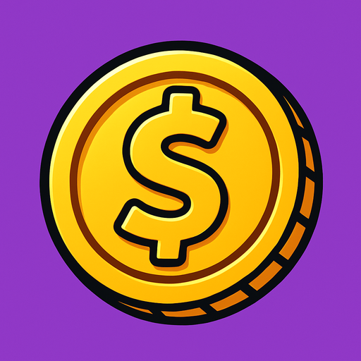 Coin.
In-Game asset.  2d.  High contrast.  No shadows