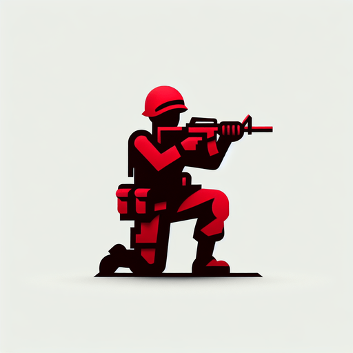 A red soldier toy Single Game Texture. In-Game asset. 2d. Blank background. High contrast. No shadows.