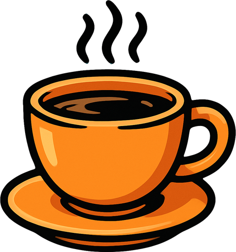 coffee cup.
In-Game asset.  2d.  High contrast.  No shadows
