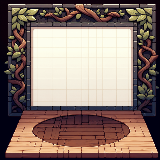 dark wooden floor.
Single Game Texture. In-Game asset. 2d. Blank background. High contrast. No shadows.