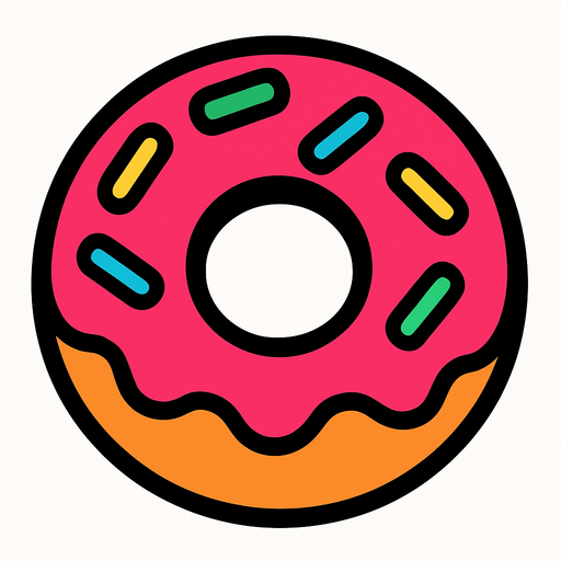 donat.
In-Game asset.  2d.  High contrast.  No shadows