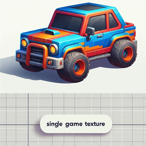 CAR.
Single Game Texture. In-Game asset. 2d. Blank background. High contrast. No shadows.
