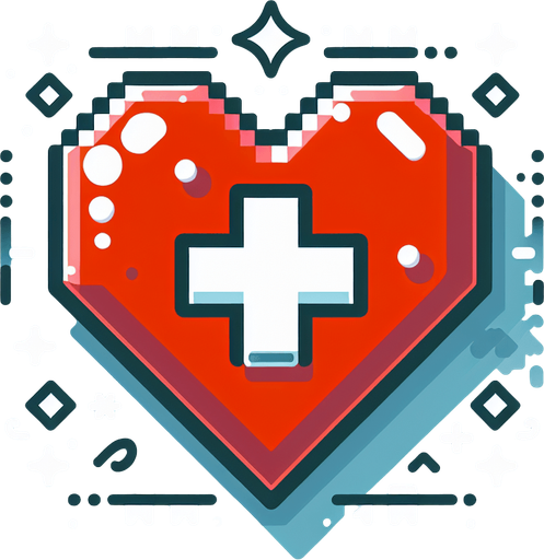 Single cartoon extra life heart. No drop shadows.
Single Game Texture. In-Game asset. 2d. Blank background. High contrast. No shadows..
Single Game Texture.  In-Game asset.  2d.  Blank background.  High contrast.  No shadows