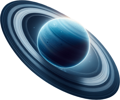 planet with rings.
black background. full, with margin.