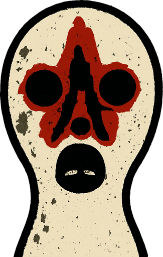 scp 173 head.
In-Game asset.  2d.  High contrast.  No shadows