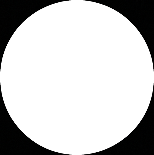 circulo blanco sin bordes.
In-Game asset.  2d.  High contrast.  No shadows