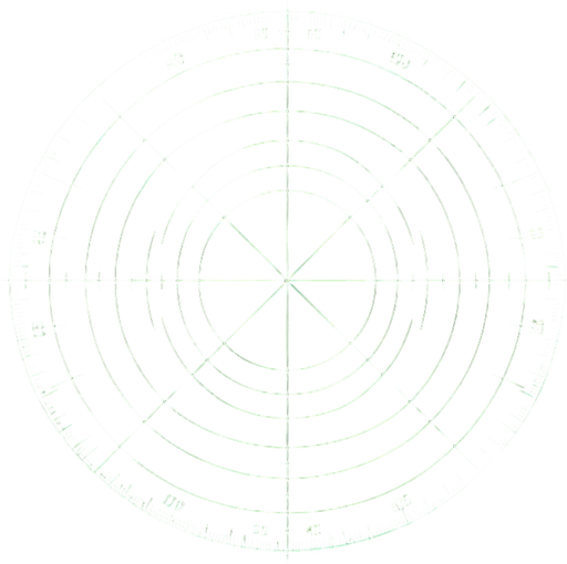 minimalis empty radar screen.
top view. no border