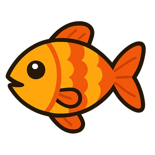 Fish.
In-Game asset.  2d.  High contrast.  No shadows