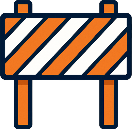 bariyer.
In-Game asset.  2d.  High contrast.  No shadows